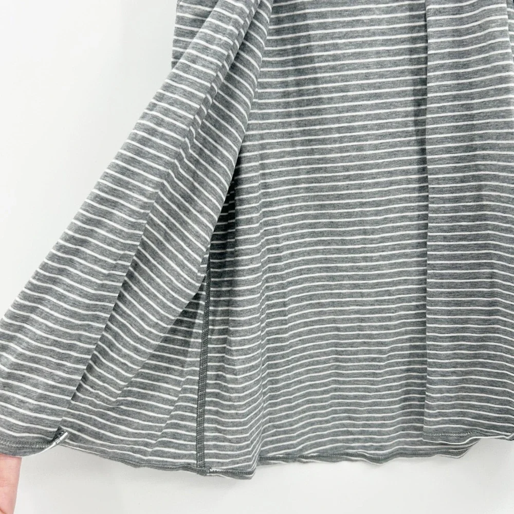 Lululemon Womens Active Athletic Pima Cotton Striped All Tied Up Tank Top Size 4